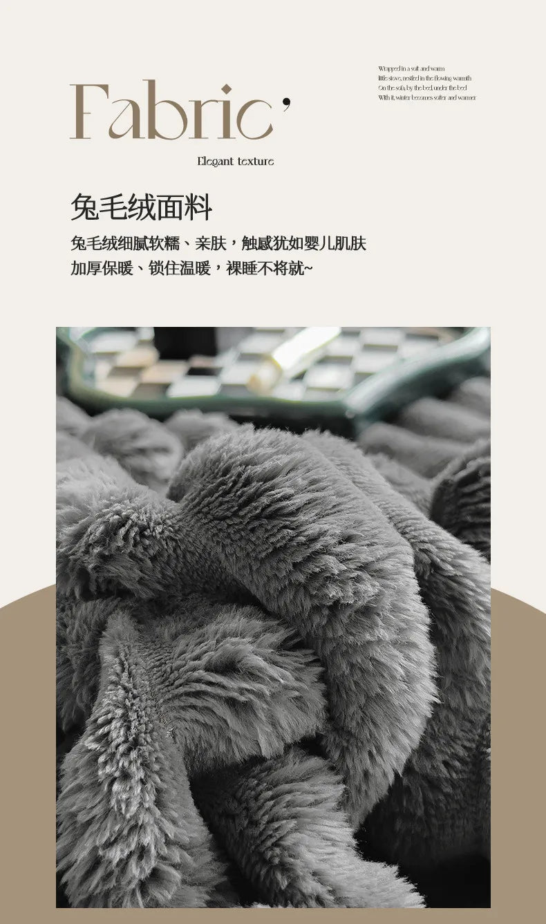 Faux Fur Throw Blanket