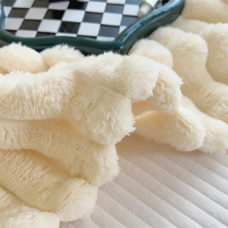Faux Fur Throw Blanket