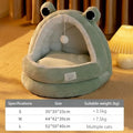 Semi-Enclosed Pet Cave Bed