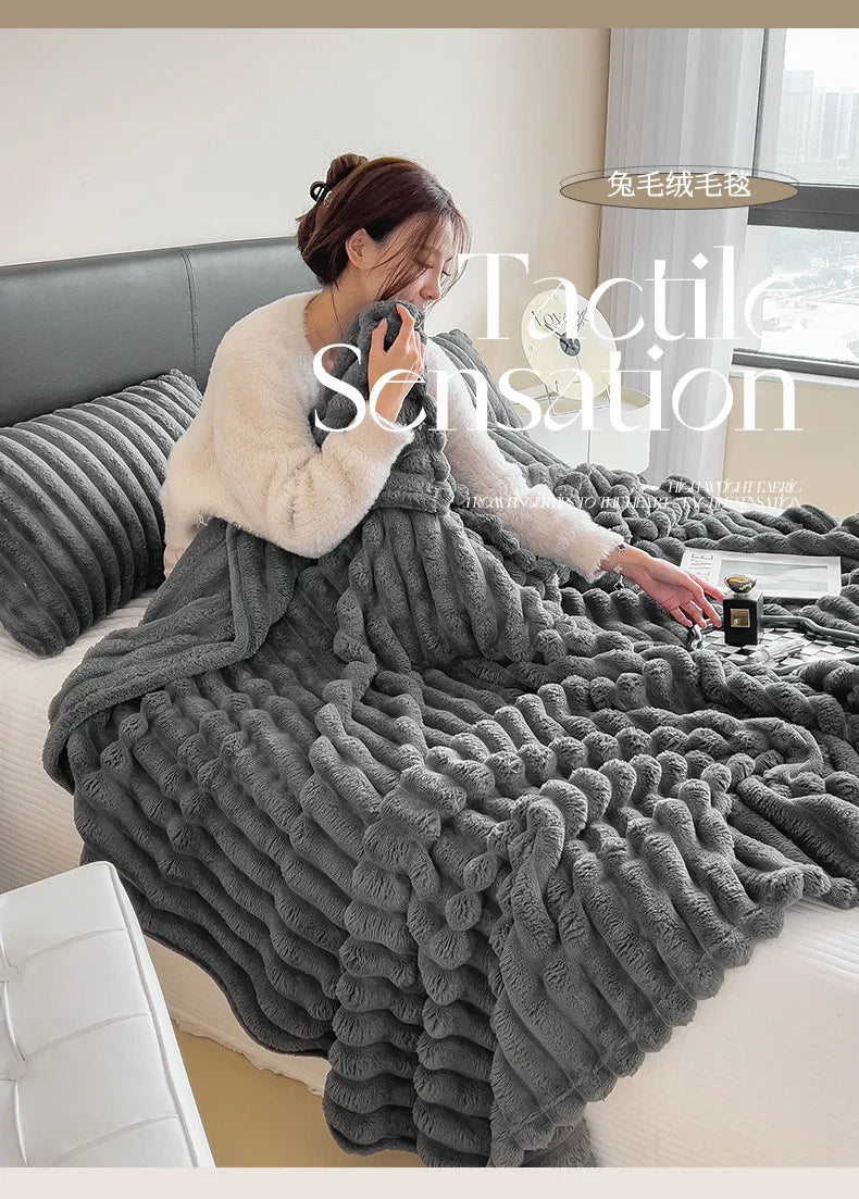 Faux Fur Throw Blanket