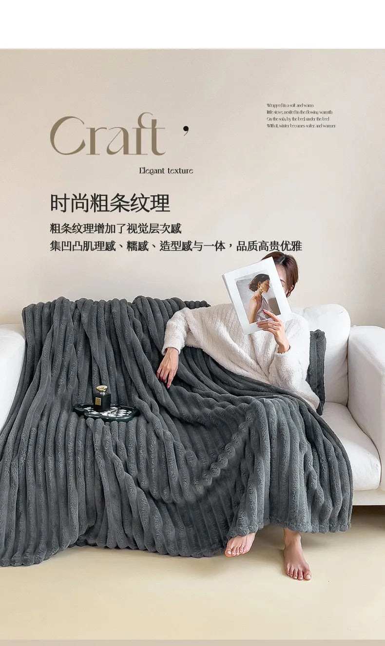 Faux Fur Throw Blanket