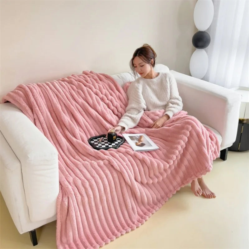 Faux Fur Throw Blanket